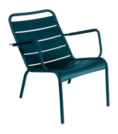 Tuinstoel Fermob Luxembourg Low Armchair Acapulco Blue