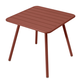 Tafel Fermob Luxembourg Four Leg Red Ochre 80 x 80 cm
