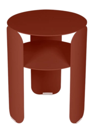 Bijzettafel Fermob Bebop Side Red Ochre Ø35