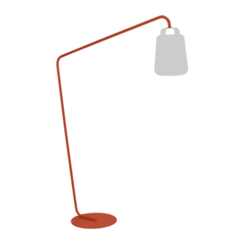 Vloerlamp Fermob Balad Offset Stand Red Ochre