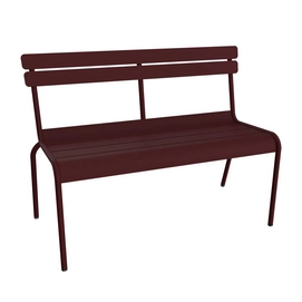 Tuinbank Fermob Luxembourg 2/3 Seater With Backrest Black Cherry