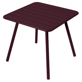 Tafel Fermob Luxembourg Four Leg Black Cherry 80 x 80 cm