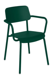 Tuinfauteuil Fermob Studie With Armrest Cedar Green