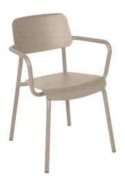 Fauteuil de Jardin Fermob Studie With Armrest Nutmeg