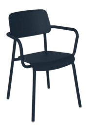 Fauteuil de Jardin Fermob Studie With Armrest Deep Blue