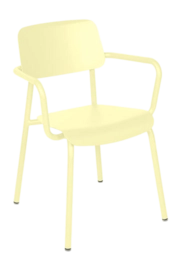 Tuinfauteuil Fermob Studie With Armrest Frosted Lemon