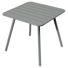 Tafel Fermob Luxembourg Four Leg Lapilli Grey 80 x 80 cm