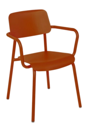 Tuinfauteuil Fermob Studie With Armrest Candied Orange