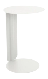 Bijzettafel Fermob Bebop Offset Cotton White Ø40