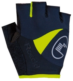 Fietshandschoen Roeckl Borrello Black Yellow