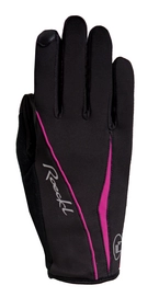 Fietshandschoen Roeckl Women Wanda Black Pink
