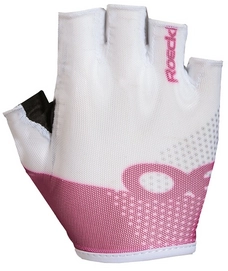 Fietshandschoen Roeckl Idro White Pink