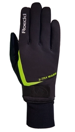 Fietshandschoen Roeckl Men Verbier Black Yellow