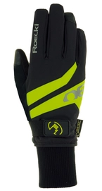 Fietshandschoen Roeckl Men Rocca GTX Black Yellow