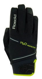 Fietshandschoen Roeckl Men Rhone Black Yellow