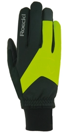 Fietshandschoen Roeckl Men Rieden Black Yellow