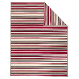 Jacquard Decke Ibena Messina Rot Beige