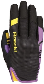 Fietshandschoen Roeckl Mango Black Purple