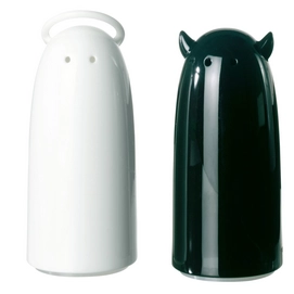 Peper- en Zoutstel Koziol Spicies Black White