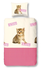 Dekbedovertrek Good Morning Cat Sweet Katoen