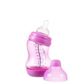 Babyfles Difrax Wide-S 200 ml Roze