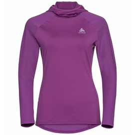 Maillot de Corps Odlo Women Midlayer Hoody Zeroweight Ceramiwarm Hyacinth Violet