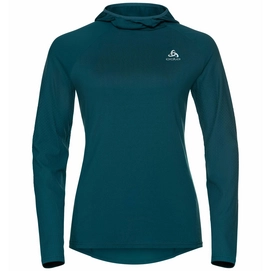 T-shirt Manches Longues  Odlo Women Midlayer Hoody Zeroweight Ceramiwarm Submerged