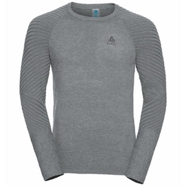 Langarmshirt Odlo Unity Kinship Light Grey Melange Herren