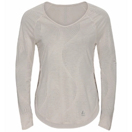 Langarm-Shirt Odlo Maha Silver Cloud Aop Damen