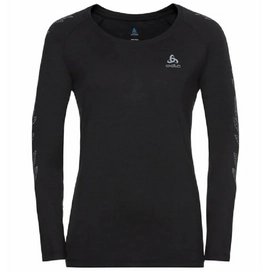 T-shirt Manches Longues Odio Femme Concord Noir Leaves On Sleeve