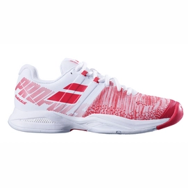 Chaussure de Tennis Babolat Femme Propulse Blast All Court White Hibiscus