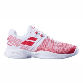 Chaussure de Tennis Babolat Women Propulse Blast Indoor White Hibiscus