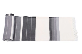 Fouta Call It Plate Anthracite Multi (200 x 300 cm)
