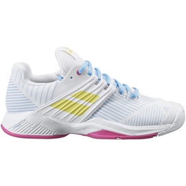Tennisschoen Babolat Women Propulse Fury AC White Sulphur Spring
