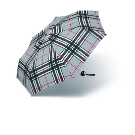 Parapluie Happy Rain Alu Light Quadrillage Gris
