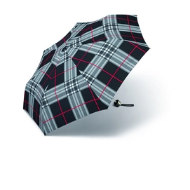 Parapluie Happy Rain Alu Light Quadrillage Noir
