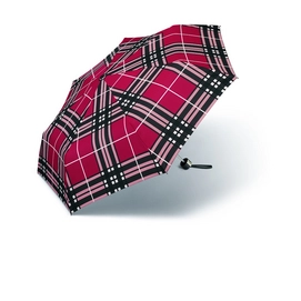 Parapluie Happy Rain Alu Light Quadrillage Rouge
