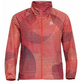 Jacke Odlo Zeroweight AOP Hot Coral Damen