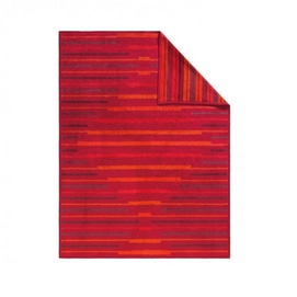 Jacquard Decke Ibena Messina Rot