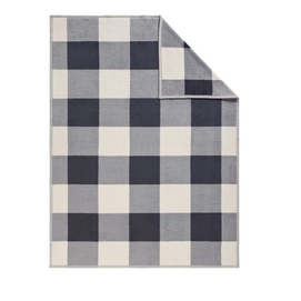 Jacquard Decke Ibena Messina Natur Grau