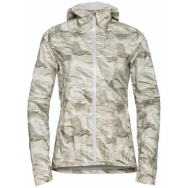 Veste Odlo Women Fli 2.5L Waterproof Silver Cloud Paper Print