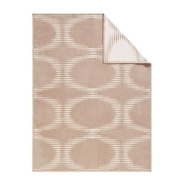 Jacquard Decke Ibena Messina Oval Beige