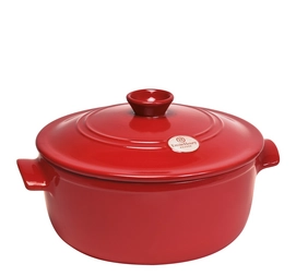 Casseruola Cocotte rotonda in ceramica Emile Henry Ø 28,5 cm / 3,9 L, Rosso Grand Cru