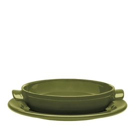 Tarte Tatin Set Emile Henry Olive mini (21 cm)