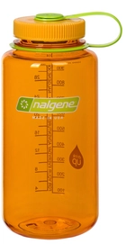 Water Bottle Nalgene Wide Mouth Loop Top 1L Clementine