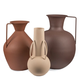 Vaas POLSPOTTEN Vases Roman Brown (Set van 3)