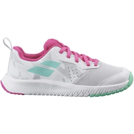 Tennisschoen Babolat Junior Pulsion AC White Red Rose-Schoenmaat 31