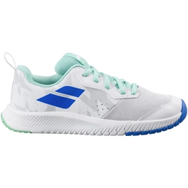 Tennisschoen Babolat Junior Pulsion AC White Biscay Green