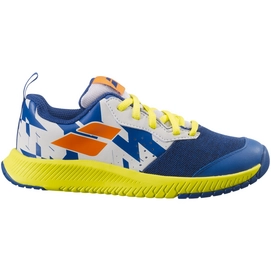 Chaussures de Tennis Babolat Junior Pulsion AC Dark Blue Sulphur Spring-Taille 34