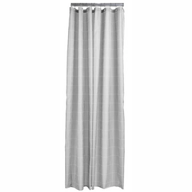 Shower Curtain Zone Denmark Tiles Soft Grey 200 x 180 cm
